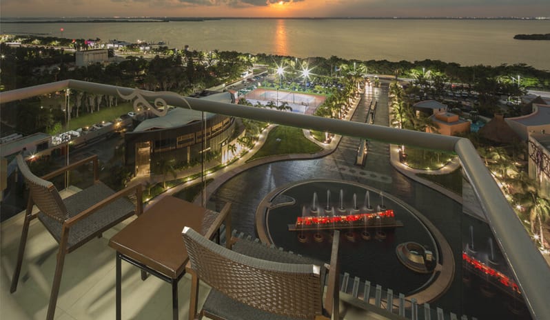 Hard Rock Hotel Cancun - Deluxe Lagoon View  View from the Balcony